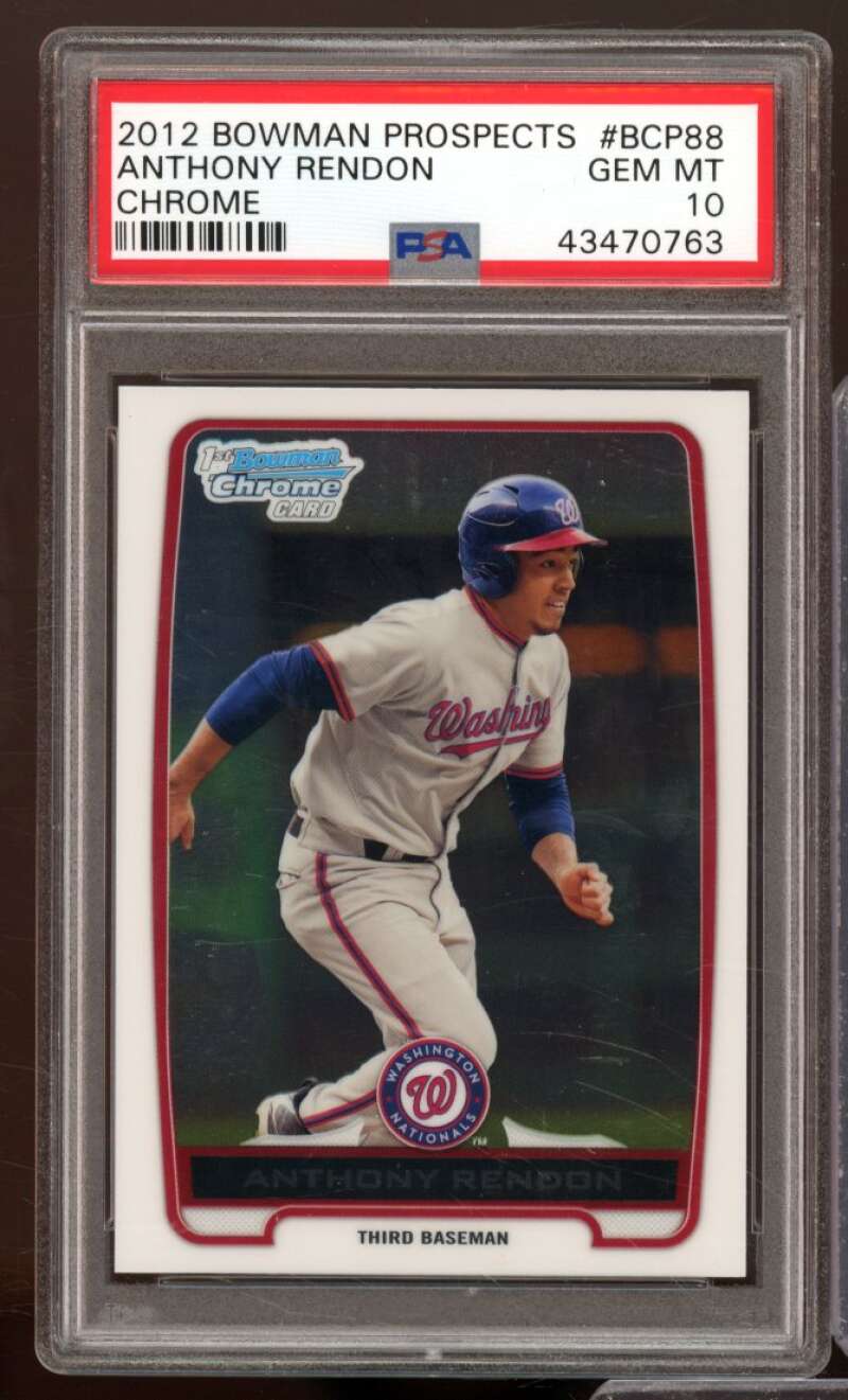 Anthony Rendon Card 2012 Bowman Prospects #BCP88 PSA 10 Image 1