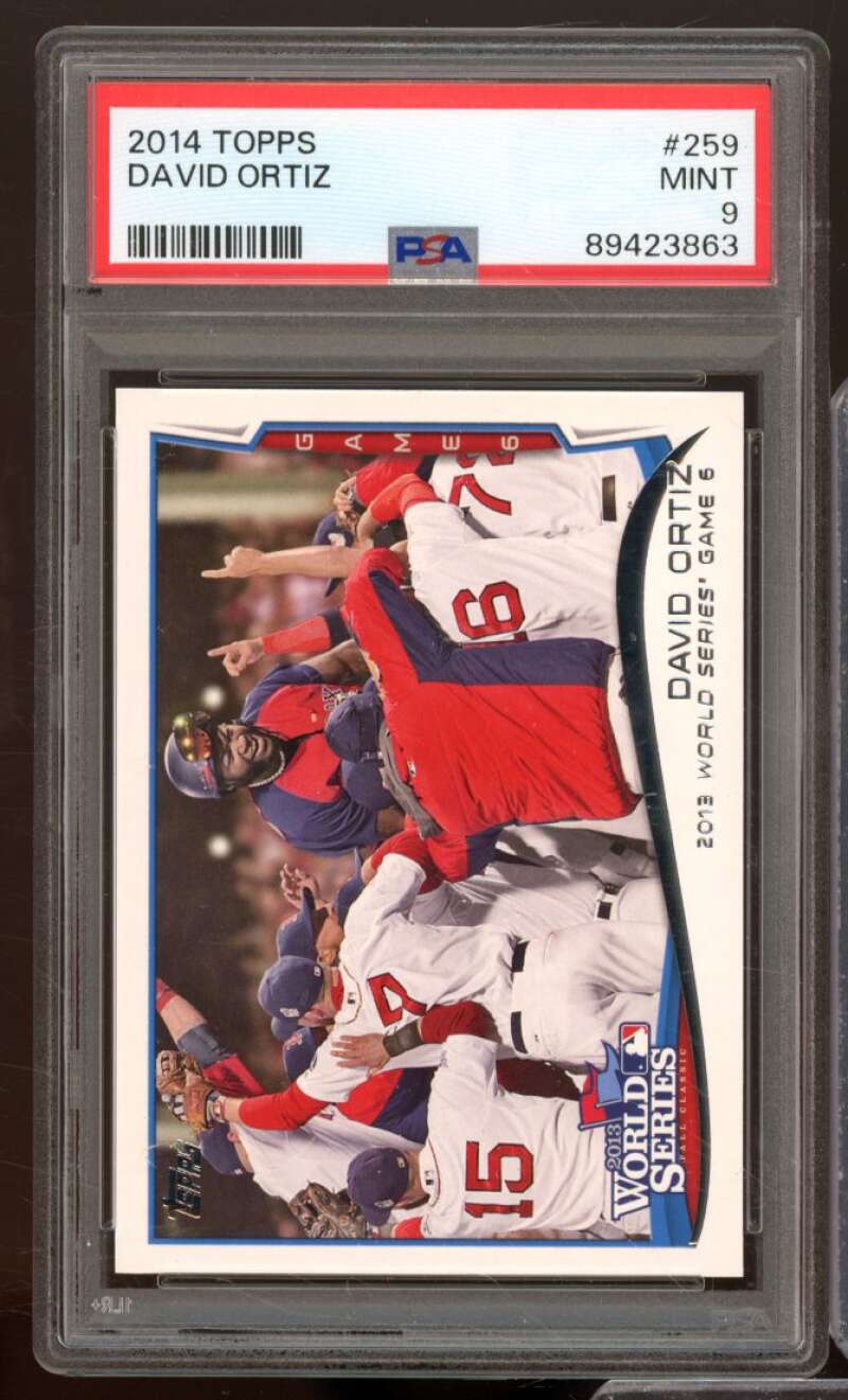 David Ortiz Card 2014 Topps #259 PSA 9 Image 1