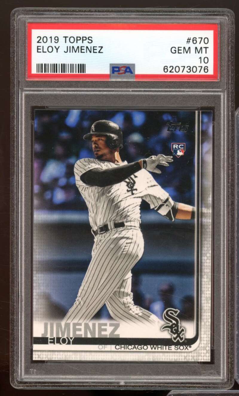 Eloy Jimenez Rookie Card 2019 Topps #670 PSA 10 Image 1