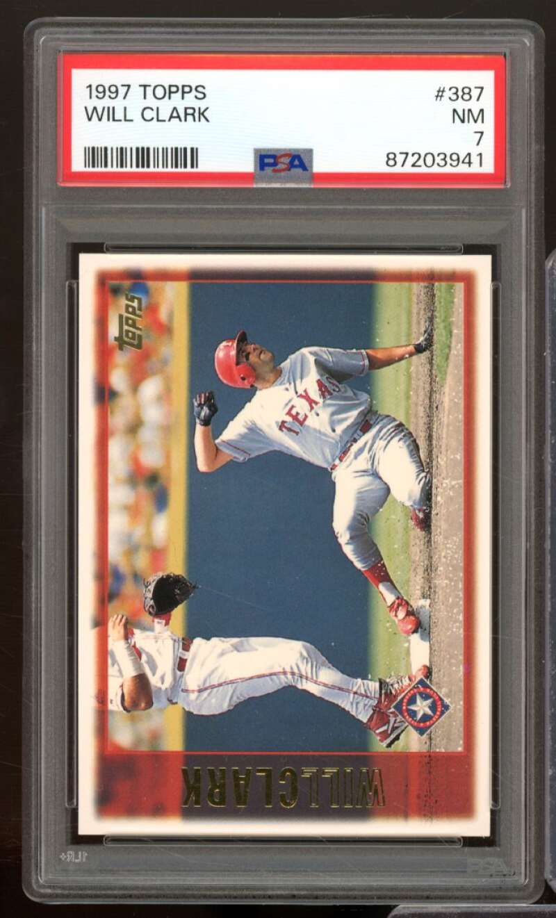 Will Clark Card 1997 Topps #387 PSA 7 Image 1