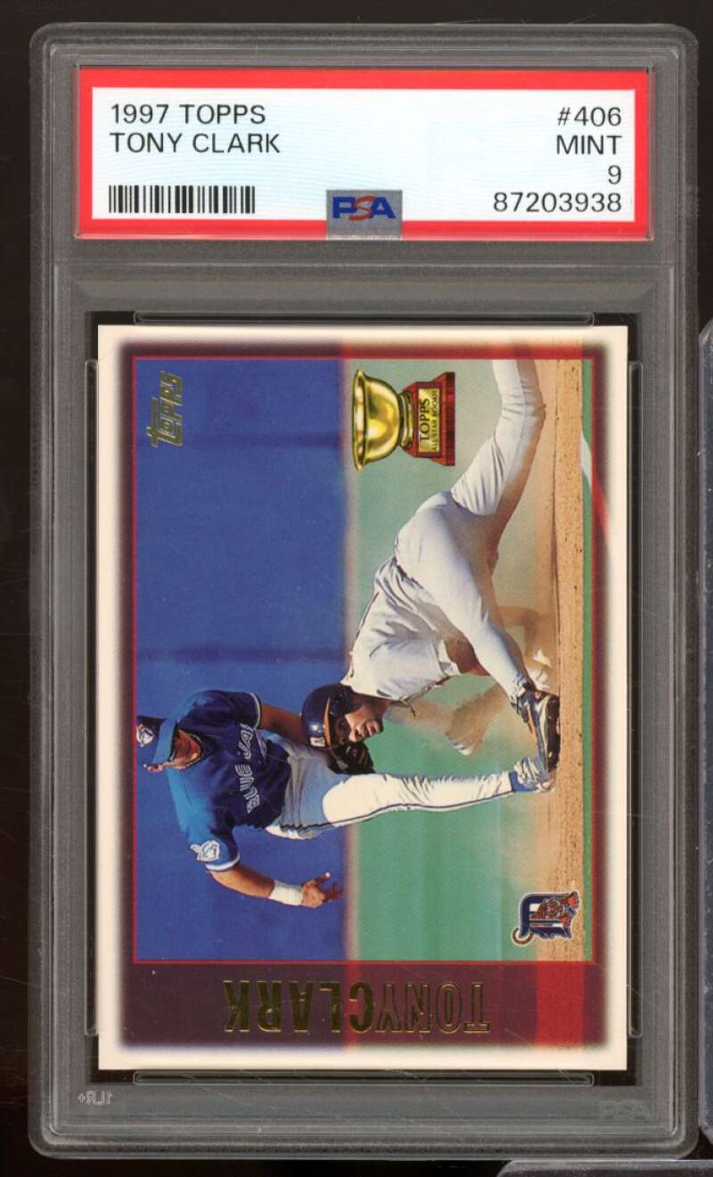 Tony Clark Card 1997 Topps #406 PSA 9 Image 1