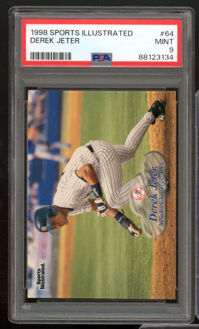 Derek Jeter Card 1998 Sports Illustrated #64 PSA 9 Image 1