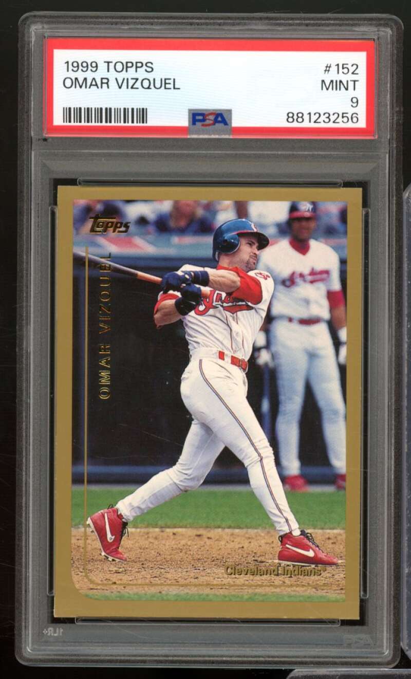 Omar Vizquel Card 1999 Topps #152 PSA 9 Image 1