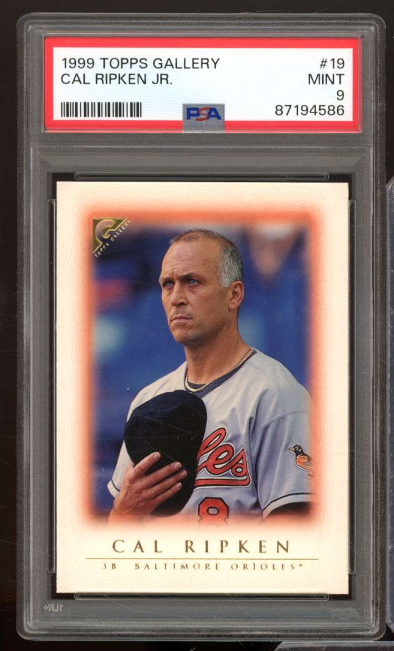 Cal Ripken Jr. Card 1999 Topps Gallery #19 PSA 9 Image 1