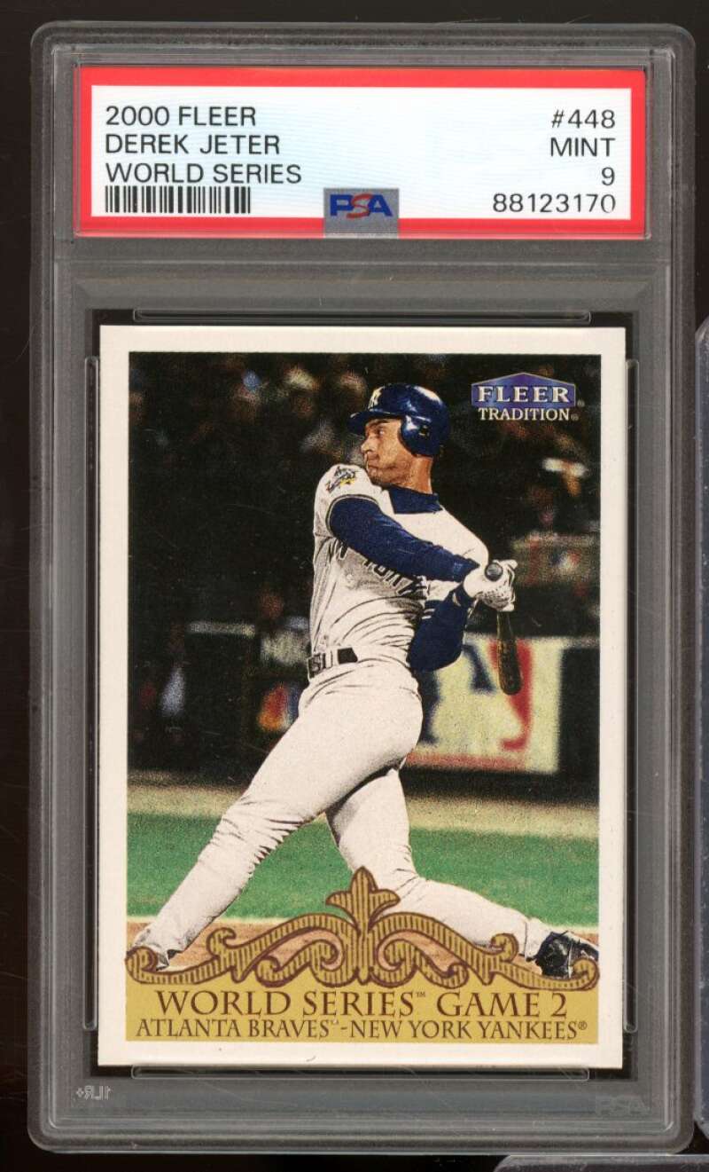 Derek Jeter Card 2000 Fleer #448 PSA 9 Image 1