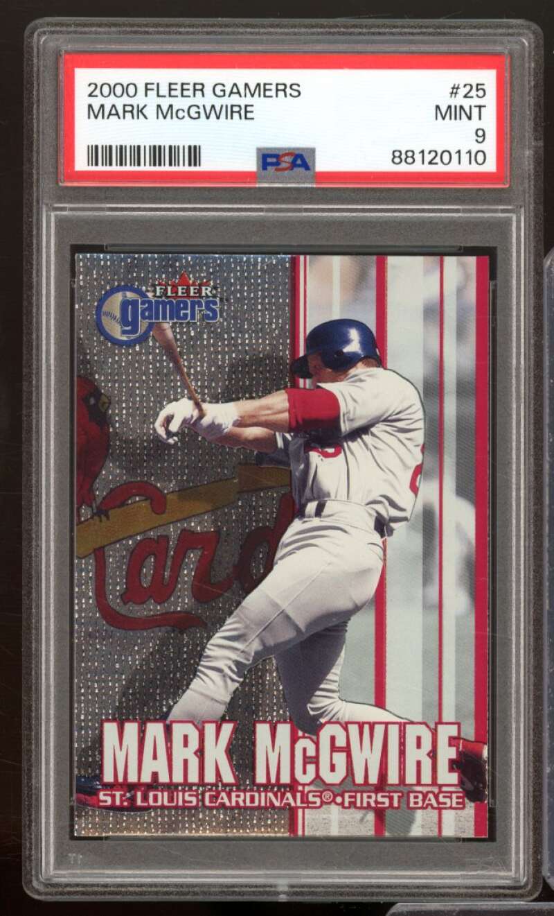 Mark McGwire Card 2000 Fleer Gamers #25 PSA 9 Image 1