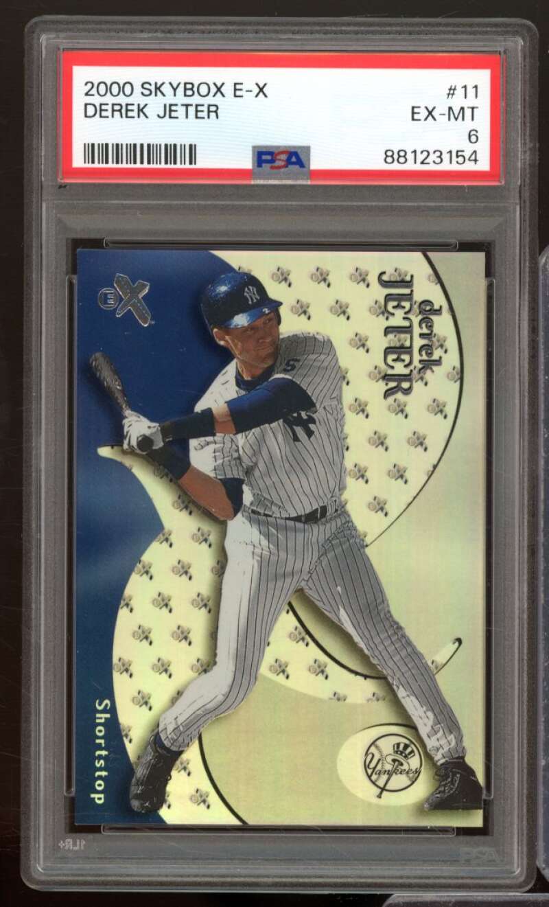 Derek Jeter Card 2000 Skybox E-X #11 PSA 6 Image 1