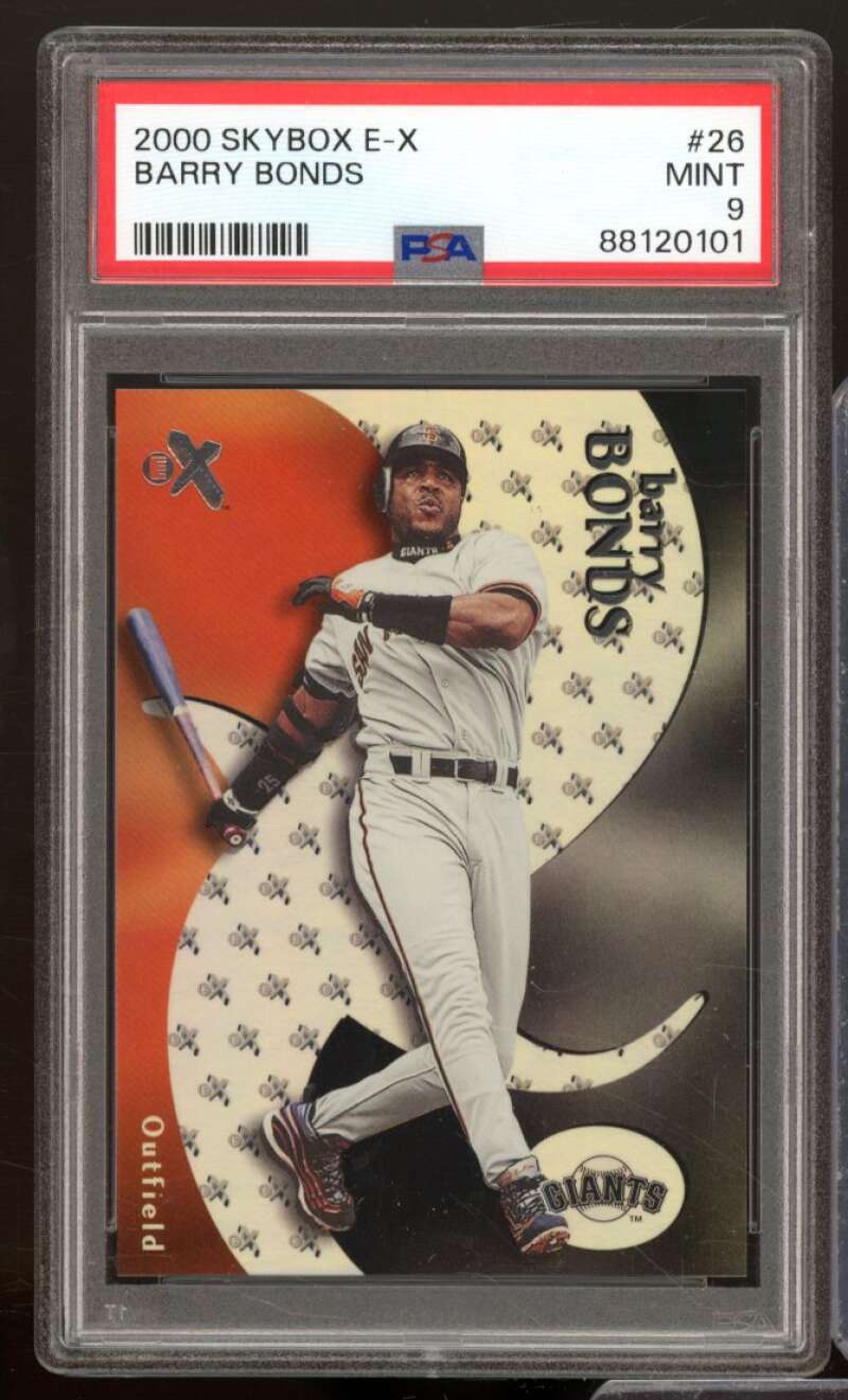 Barry Bonds Card 2000 Skybox E-X #26 PSA 9 Image 1