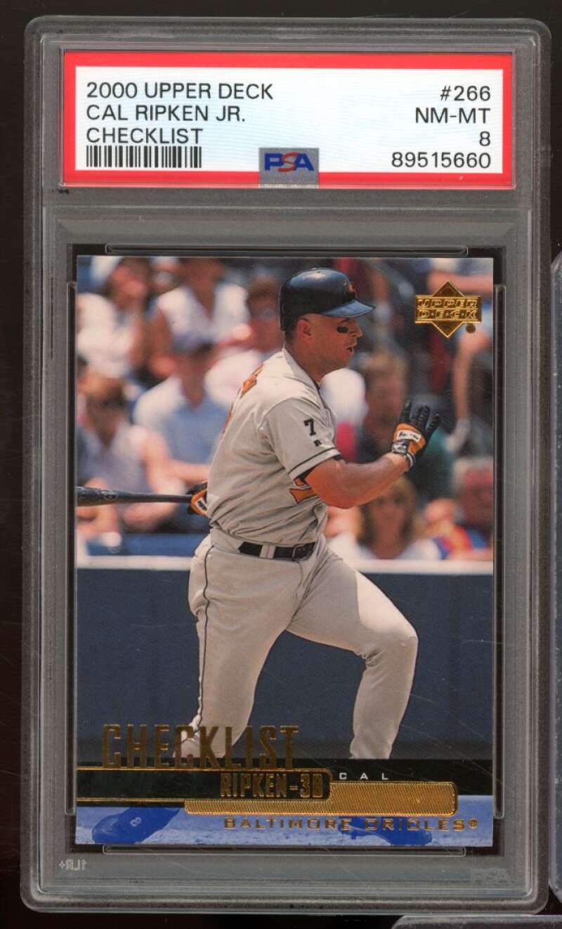 Cal Ripken Jr. Card 2000 Upper Deck #266 PSA 8 Image 1