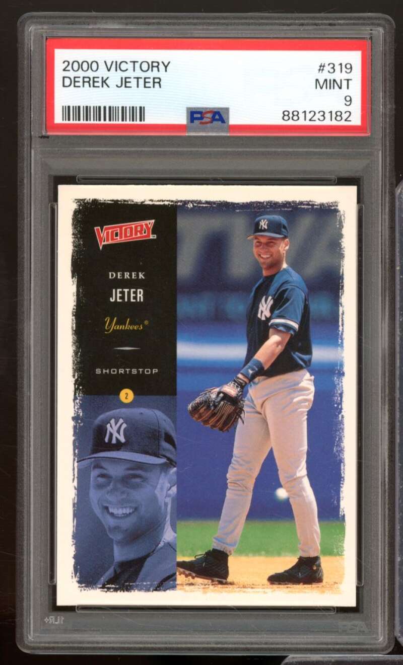 Derek Jeter Card 2000 Victory #319 PSA 9 Image 1