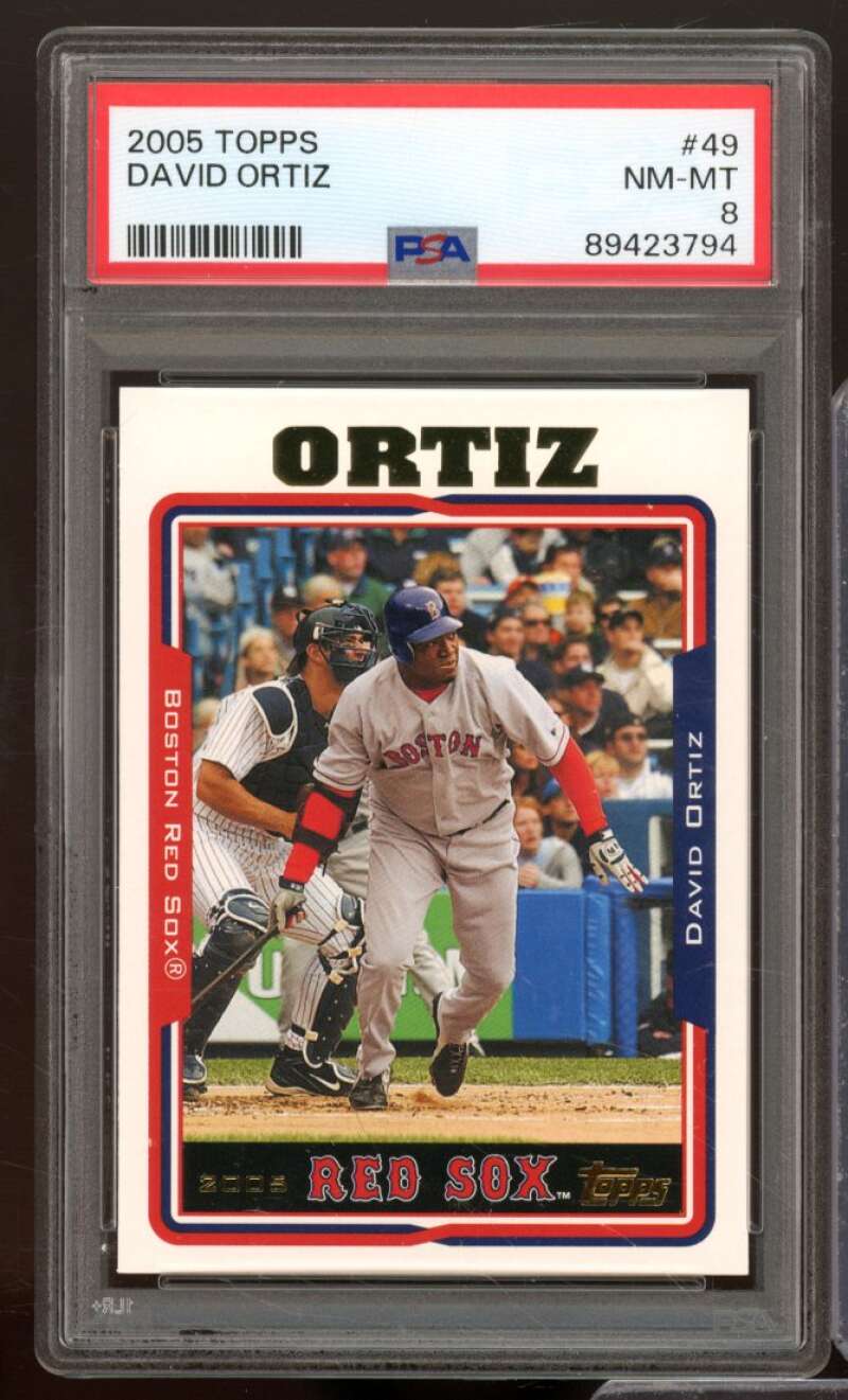 David Ortiz Card 2005 Topps #49 PSA 8 Image 1