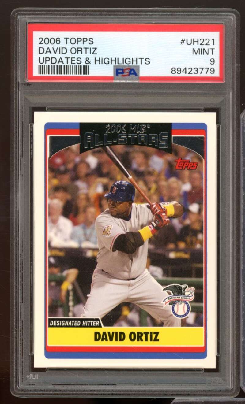 David Ortiz Card 2006 Topps Updates &amp; Highlights #UH221 PSA 9 Image 1