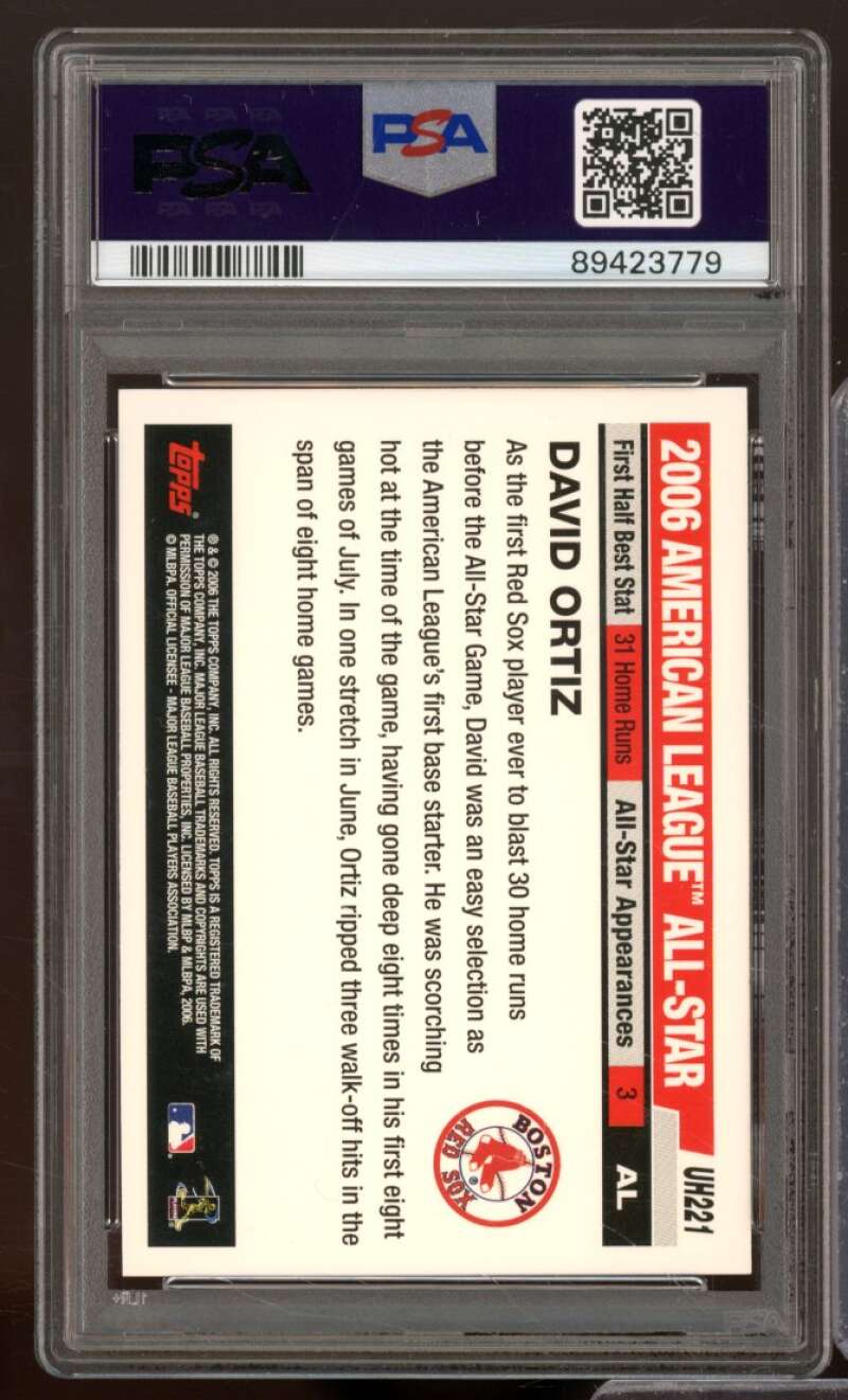 David Ortiz Card 2006 Topps Updates &amp; Highlights #UH221 PSA 9 Image 2