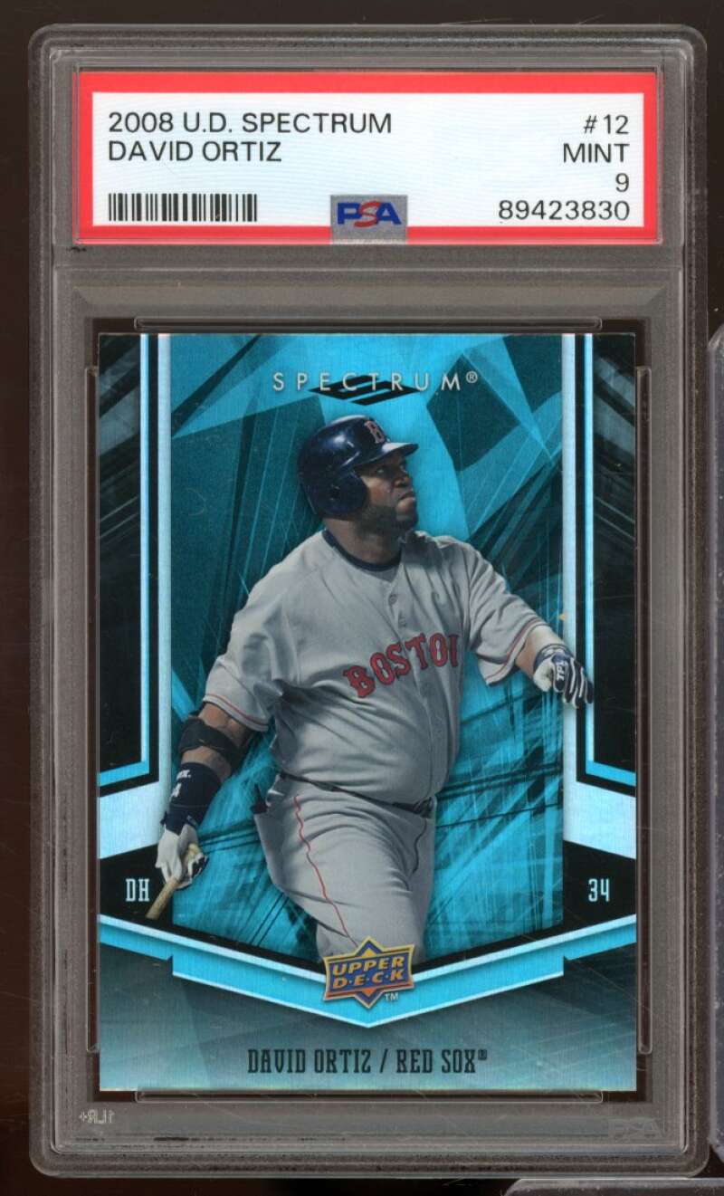 David Ortiz Card 2008 U.D. Spectrum #12 PSA 9 Image 1