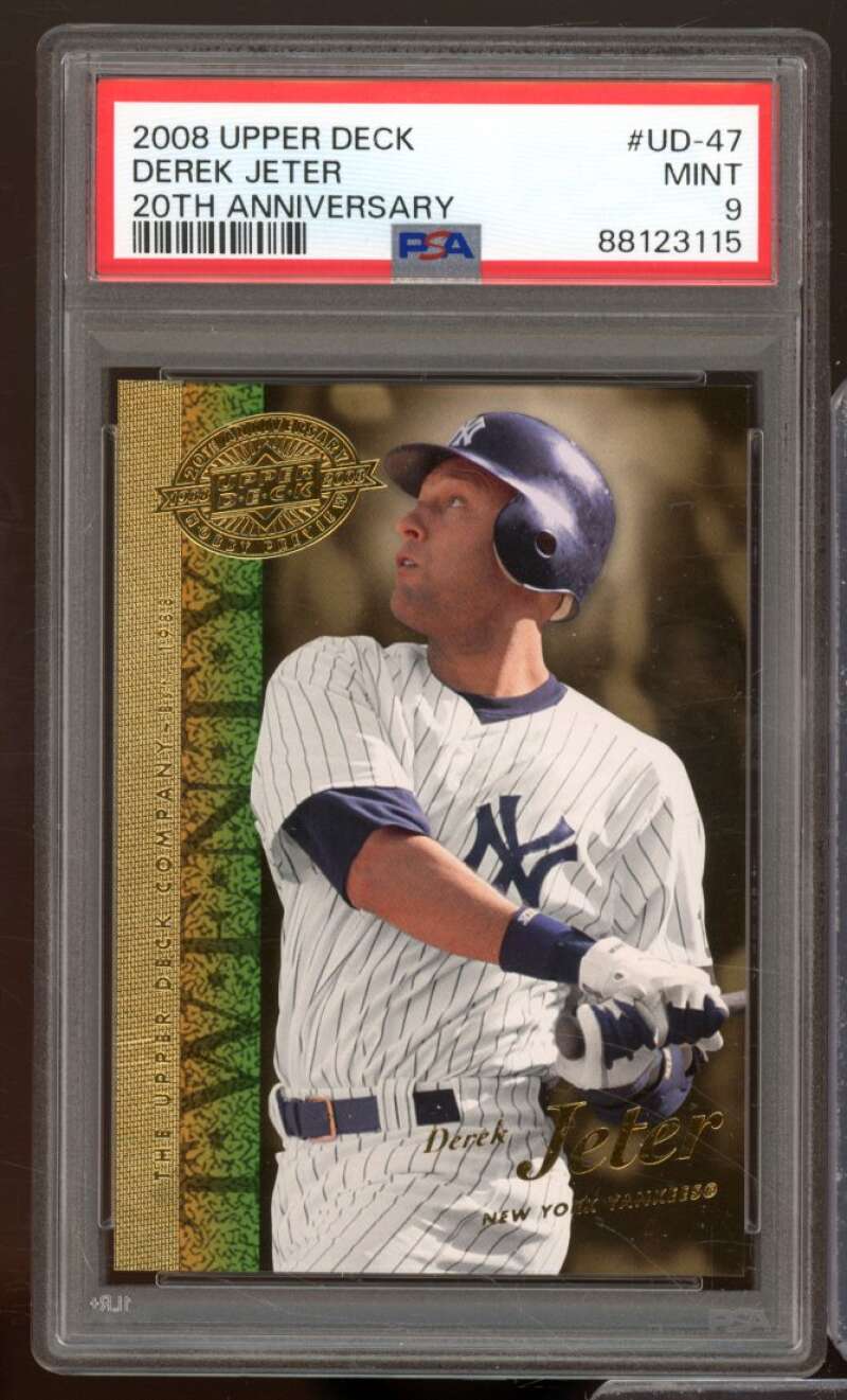 Derek Jeter Card 2008 Upper Deck #UD-47 PSA 9 Image 1