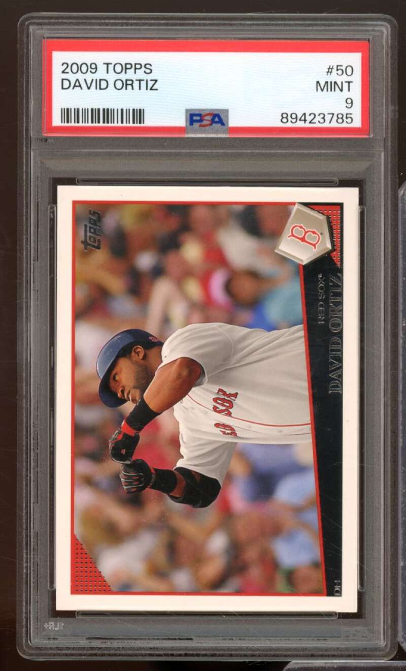 David Ortiz Card 2009 Topps #50 PSA 9 Image 1