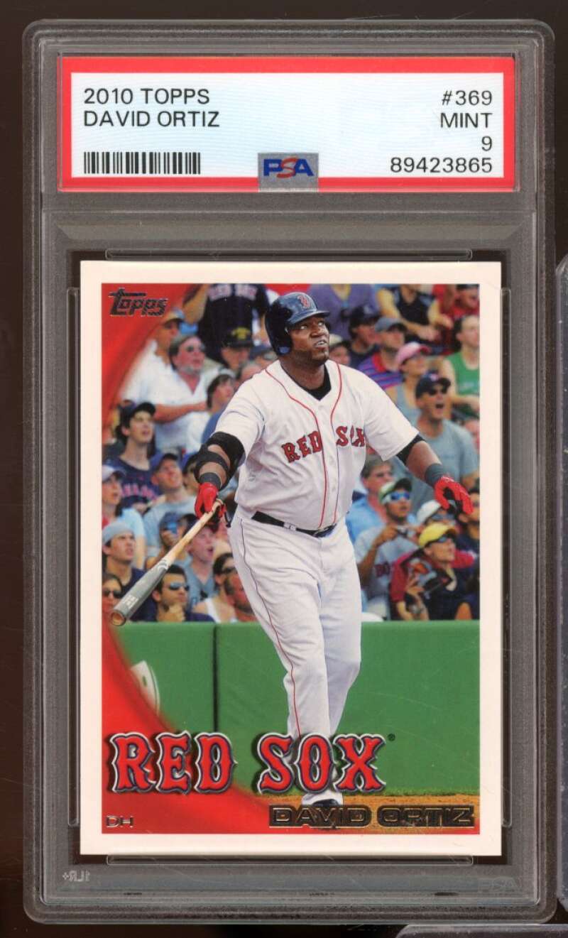 David Ortiz Card 2010 Topps #369 PSA 9 Image 1