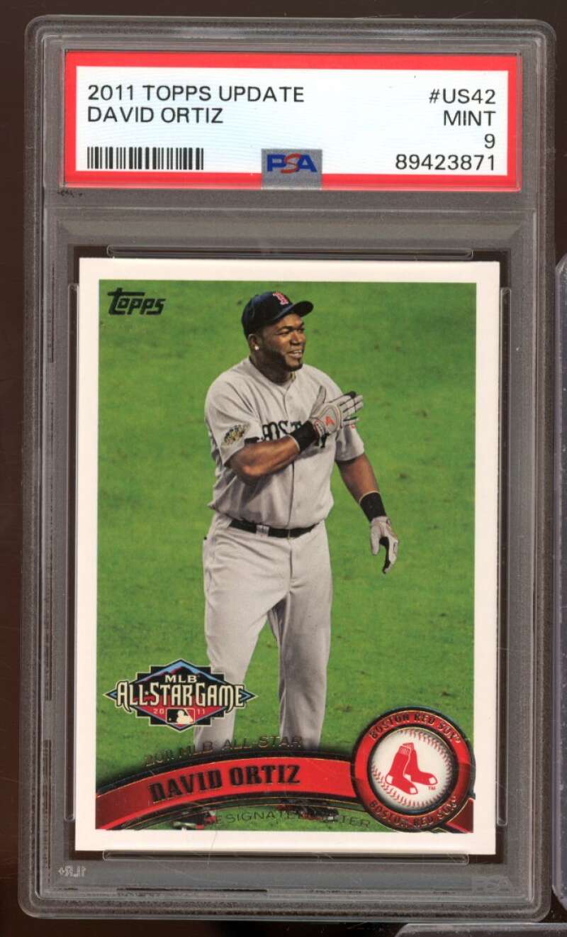 David Ortiz Card 2011 Topps Update #US42 PSA 9 Image 1