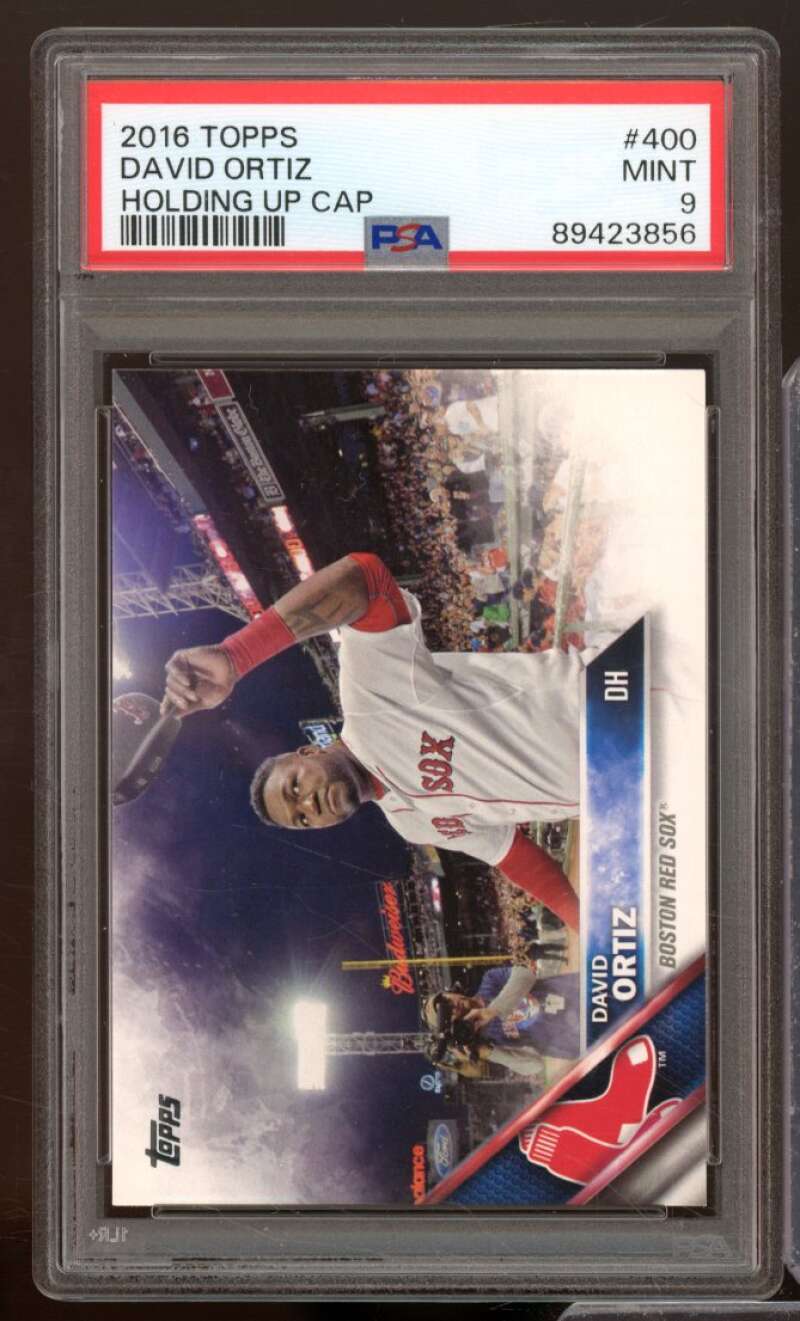 David Ortiz Card 2016 Topps #400 PSA 9 Image 1