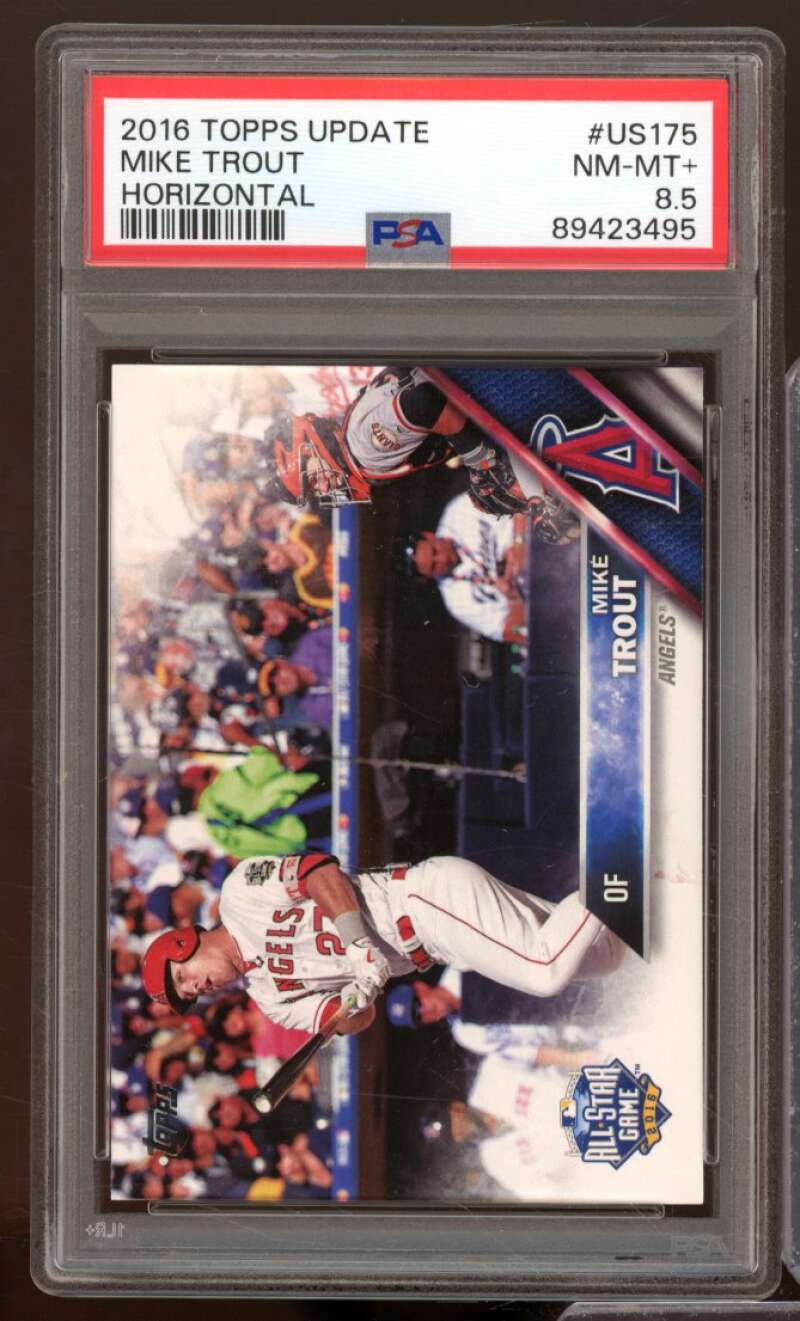 Mike Trout Card 2016 Topps Update #US175 PSA 8.5 Image 1