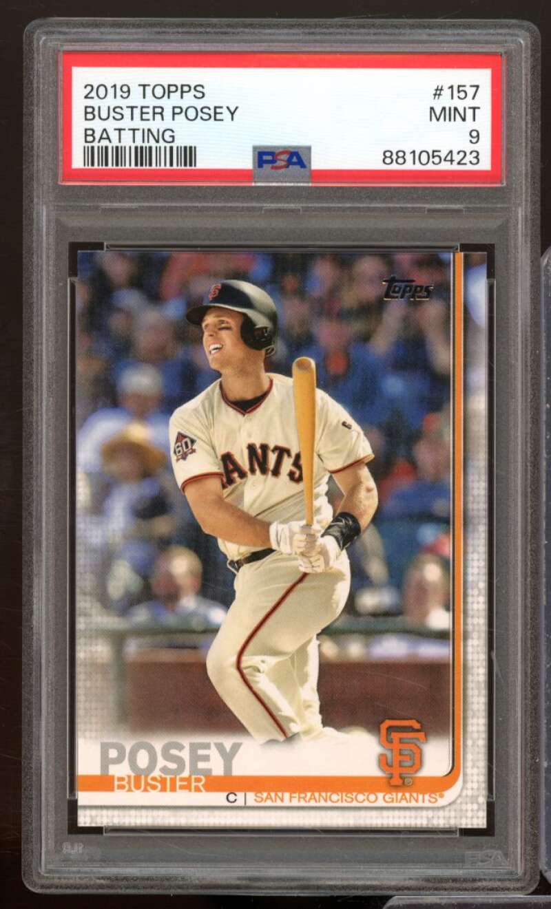 Buster Posey Card 2019 Topps #157 PSA 9 Image 1