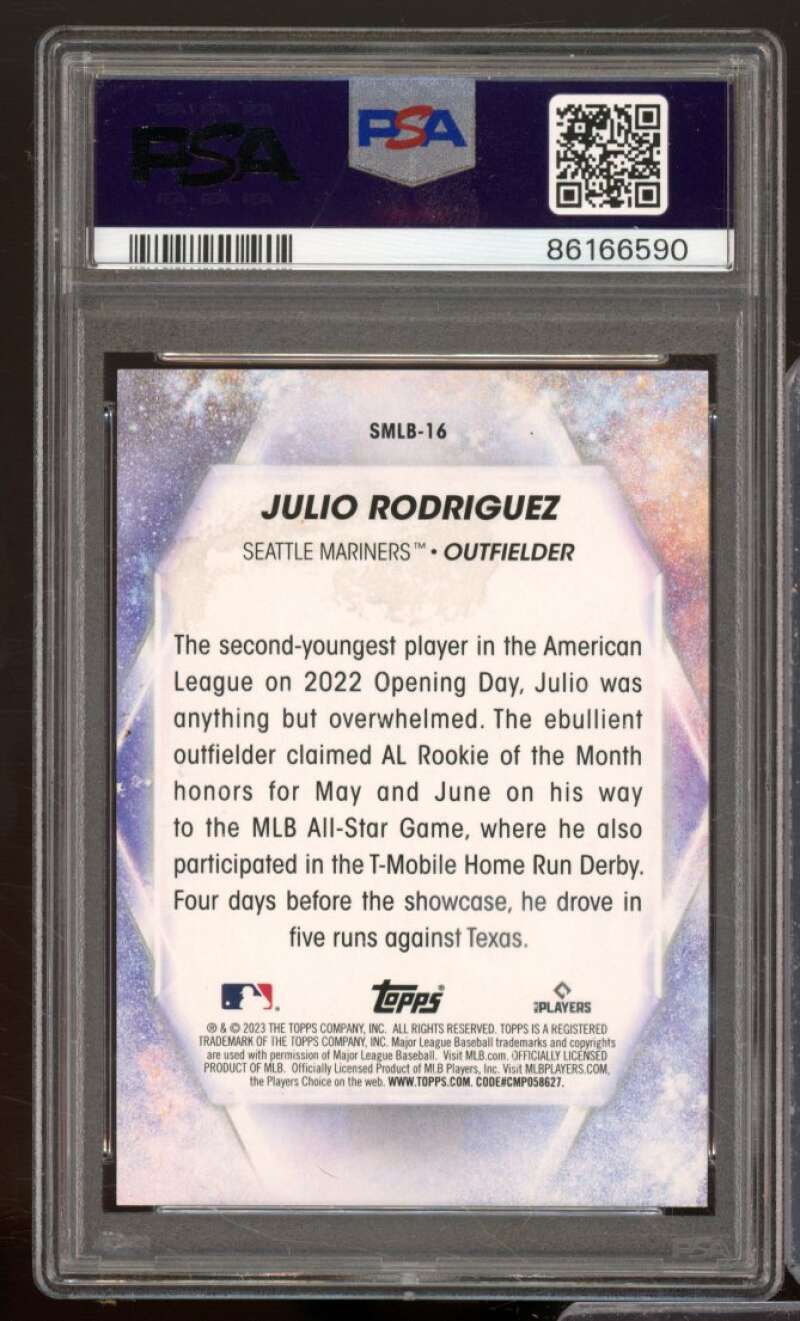 Julio Rodriguez Card 2023 Topps Stars Of Mlb #SMLB16 PSA 5 Image 2