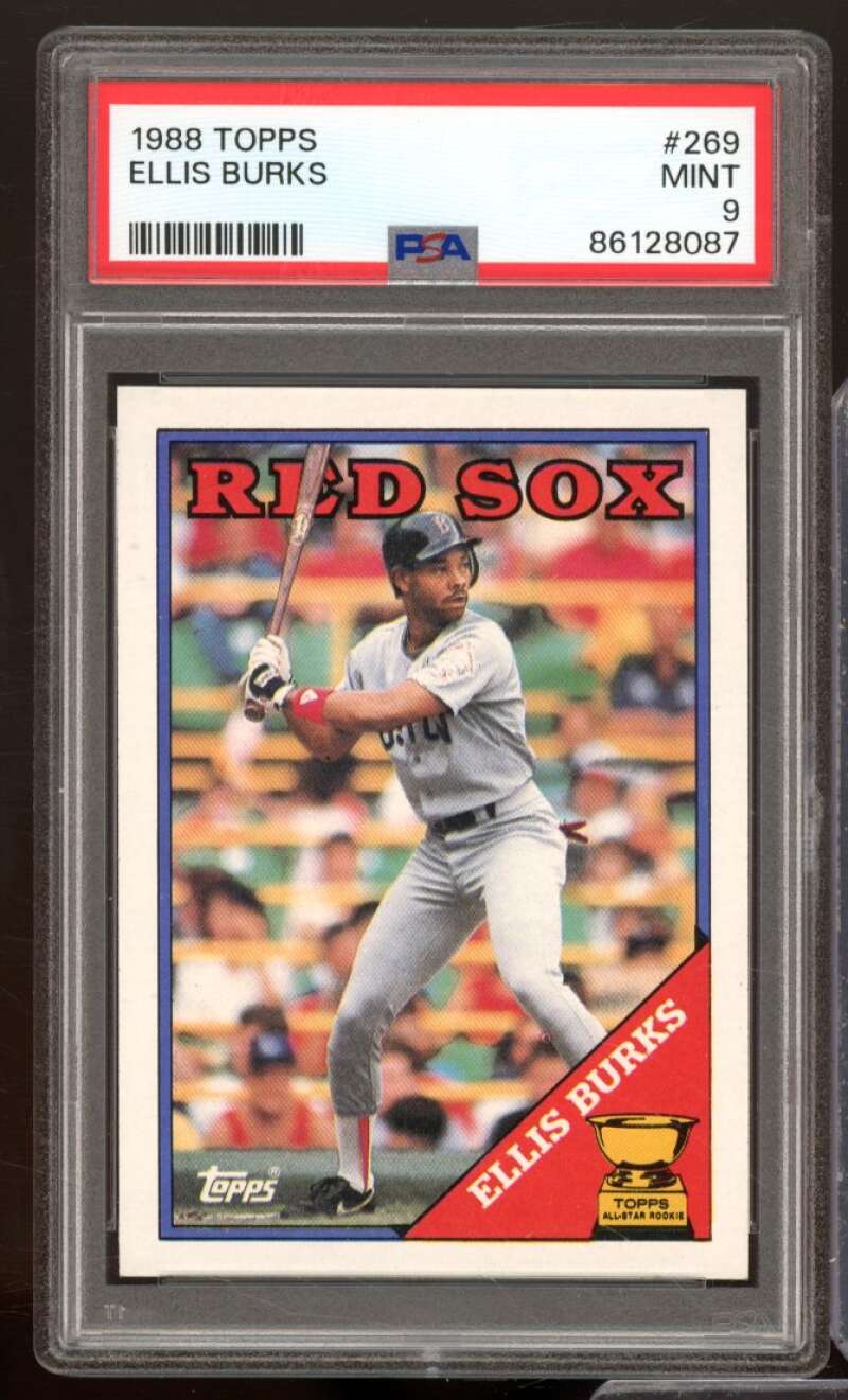 Ellis Burks Rookie Card 1988 Topps #269 PSA 9 Image 1