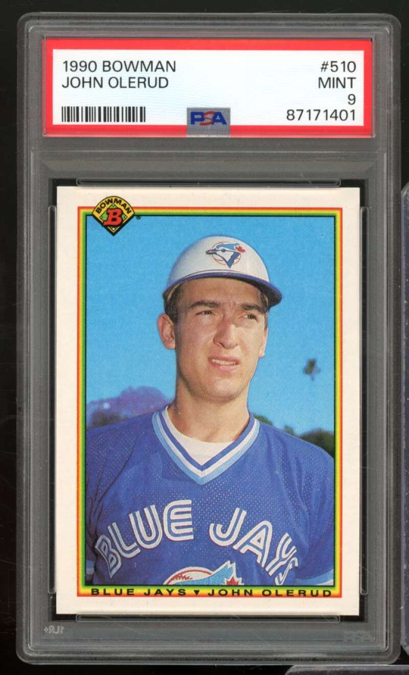 John Olerud Rookie Card 1990 Bowman #510 PSA 9 Image 1