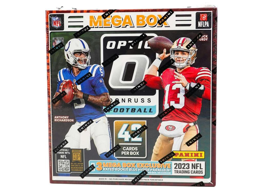 2023 Panini Donruss Optic Football Mega Box (Blue Hyper Parallels) Image 1