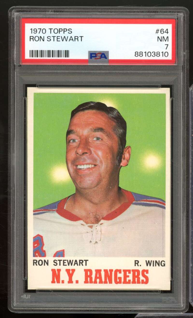 Ron Stewart Card 1970 Topps #64 PSA 7 Image 1