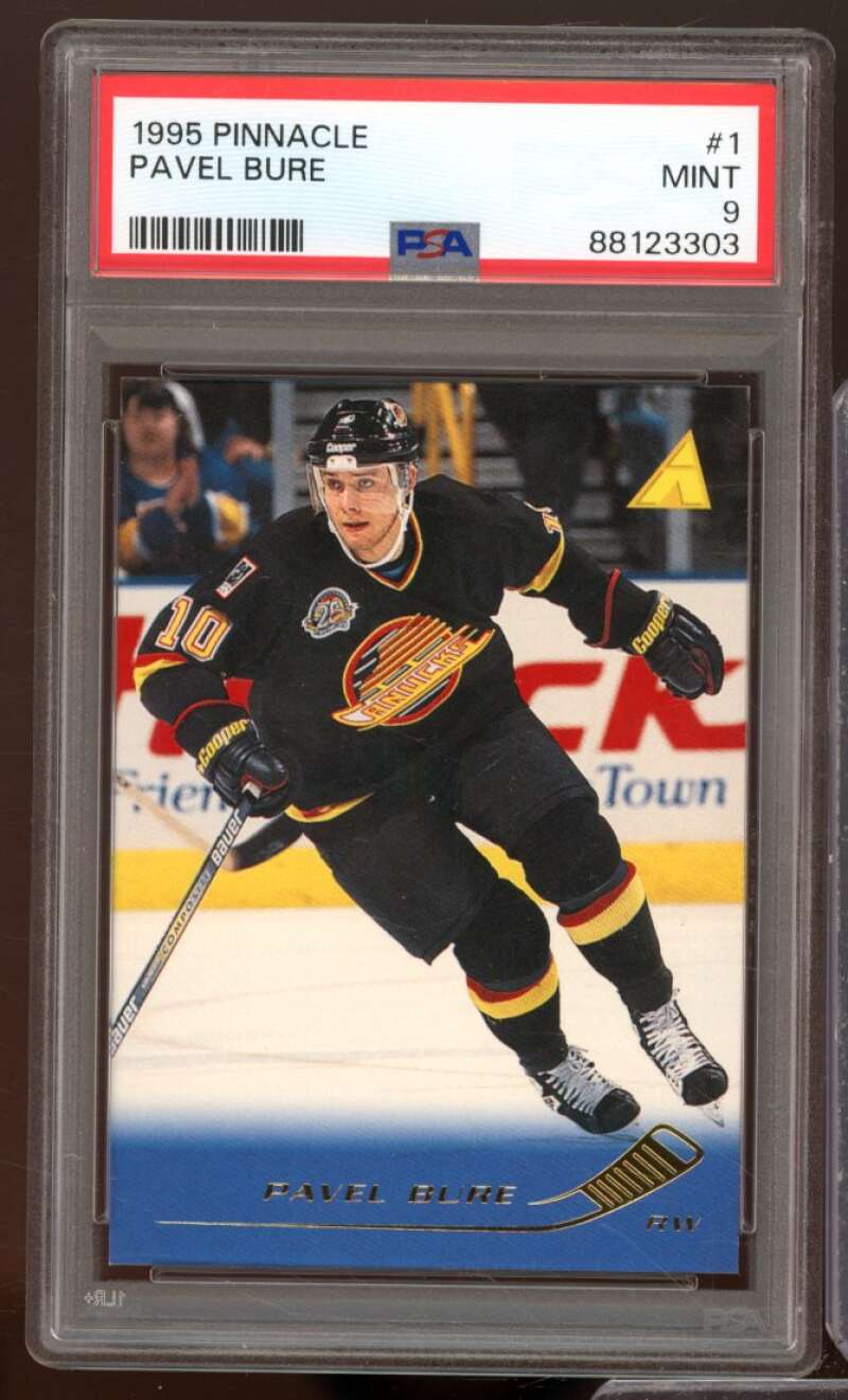 Pavel Bure Card 1995-96 Pinnacle #1 PSA 9 Image 1