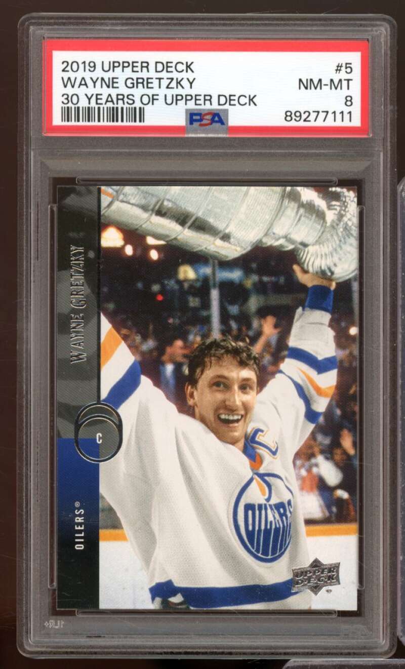 Wayne Gretzky Card 2019-20 Upper Deck #5 PSA 8 Image 1