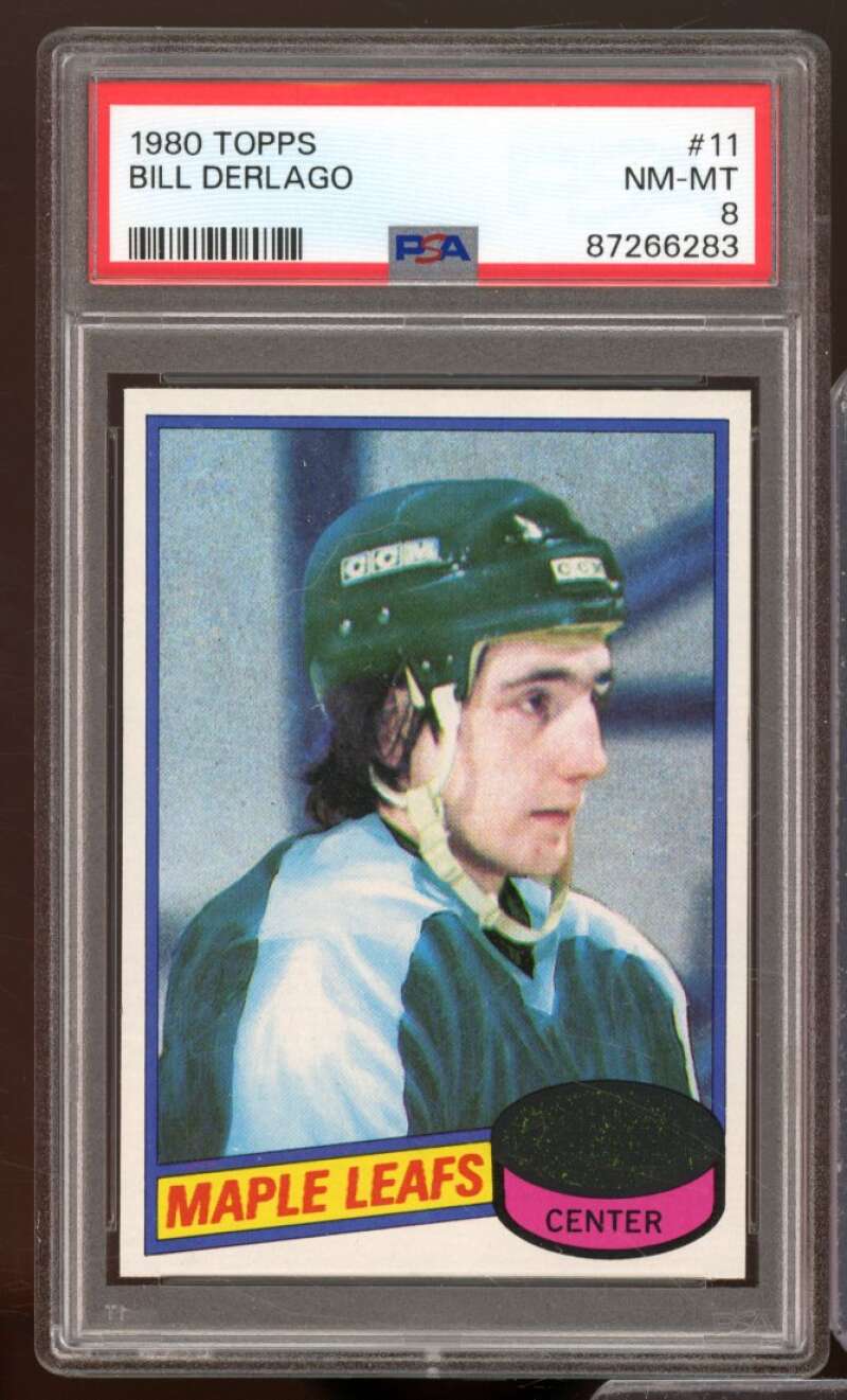 Bill Derlago Rookie Card 1980-81 Topps #11 PSA 8 Image 1