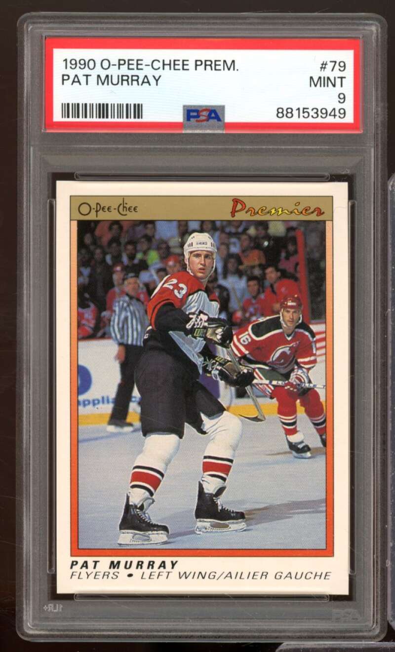 Pat Murray Rookie Card 1990-91 O-Pee-Chee Premier #79 PSA 9 Image 1