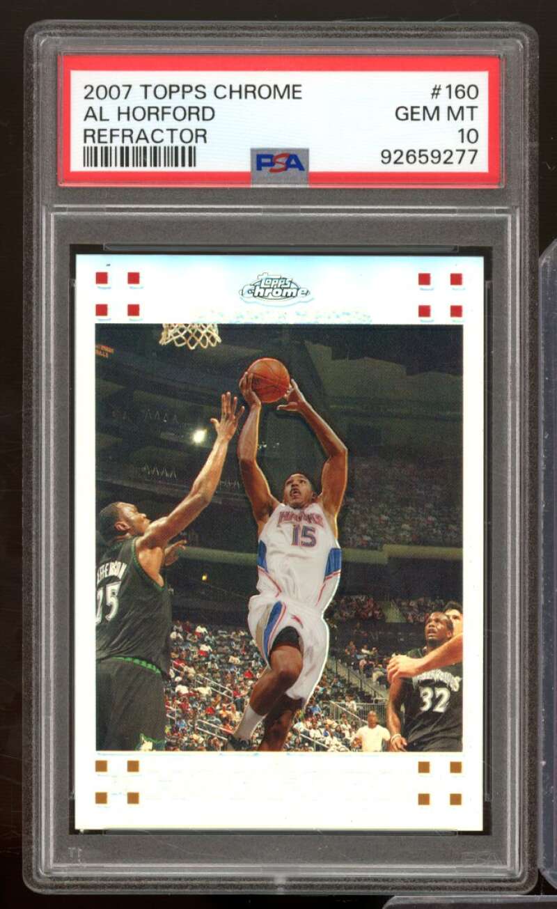 Al Horford Rookie Card 2007-08 Topps Chrome Refractor #160 PSA 10 Image 1