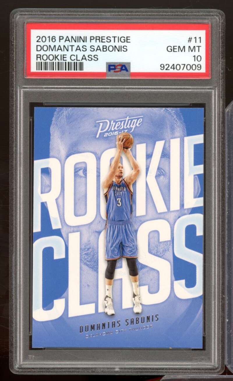 Domantas Sabonis Rookie Card 2016-17 Panini Prestige #11 (pop 1) PSA 10 Image 1