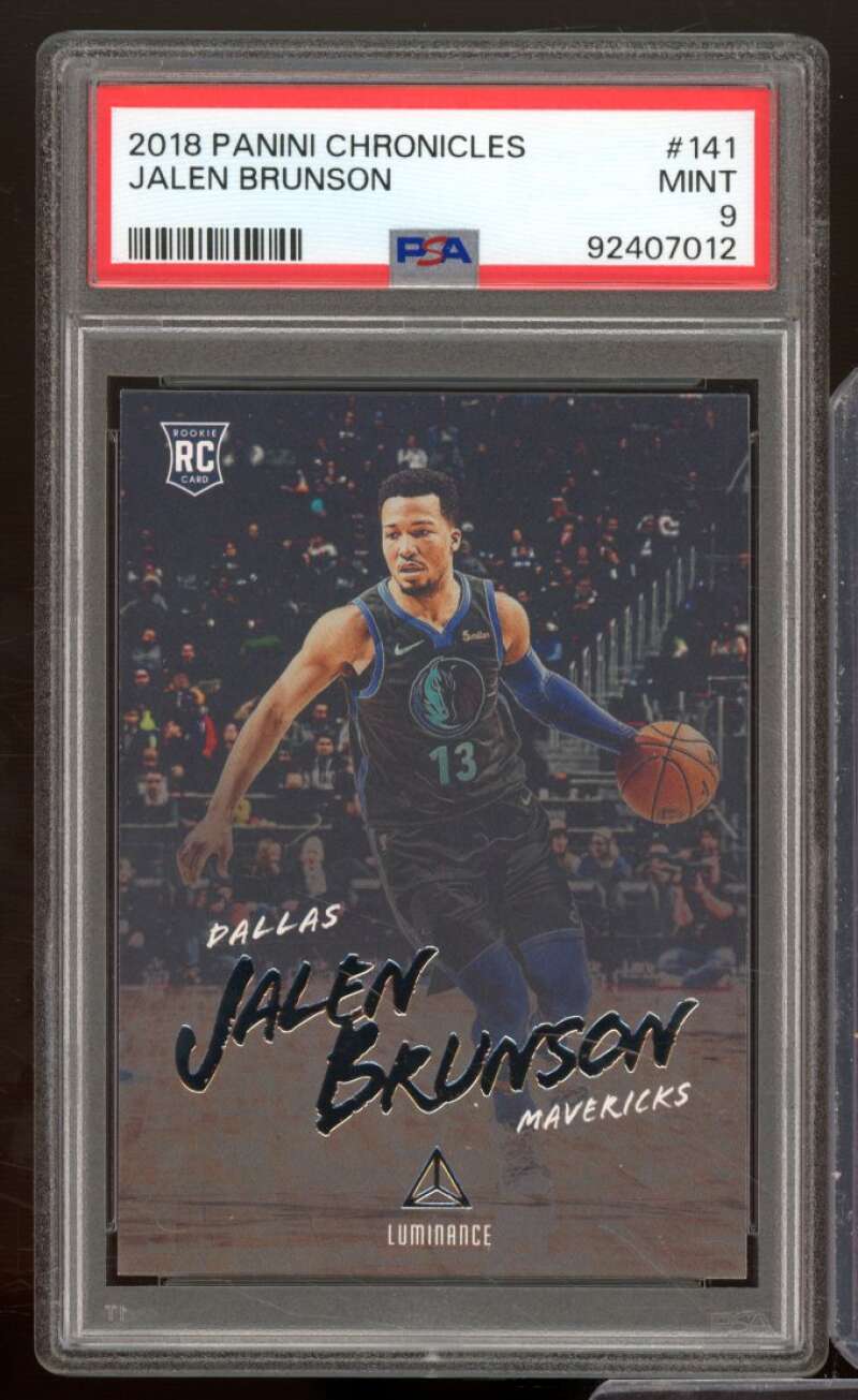 Jalen Brunson Rookie Card 2018-19 Panini Chronicles #141 PSA 9 Image 1