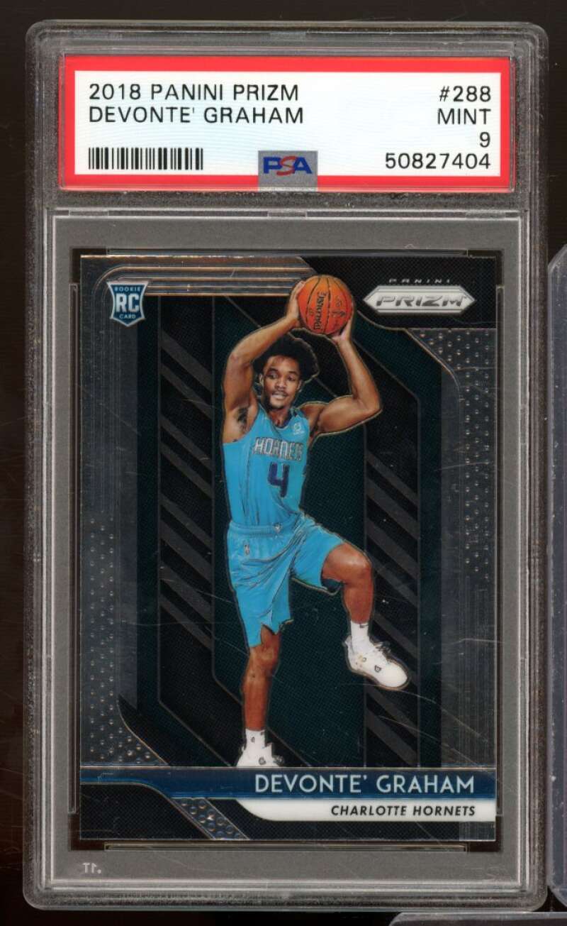 Devonte Graham Rookie Card 2018-19 Panini Prizm #288 PSA 9 Image 1