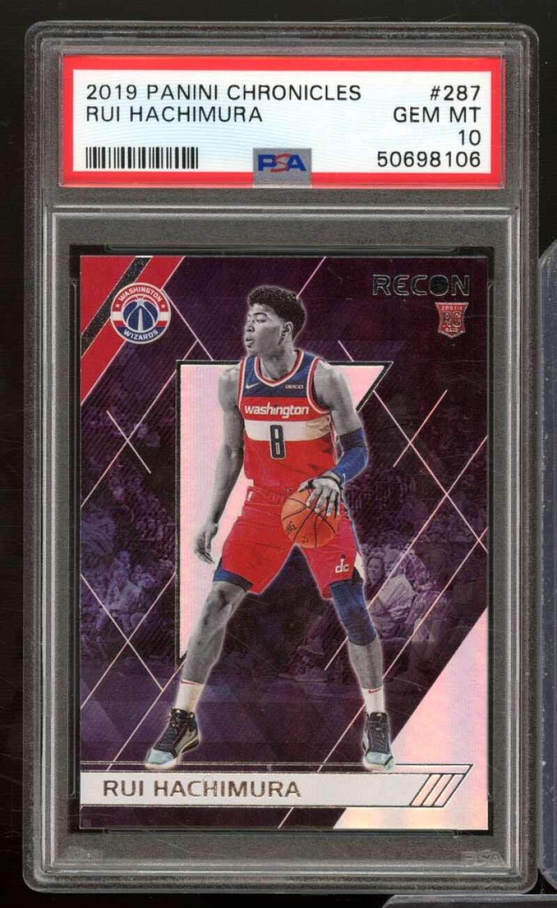 Rui Hachimura Rookie Card 2019-20 Panini Chronicles #287 PSA 10 Image 1