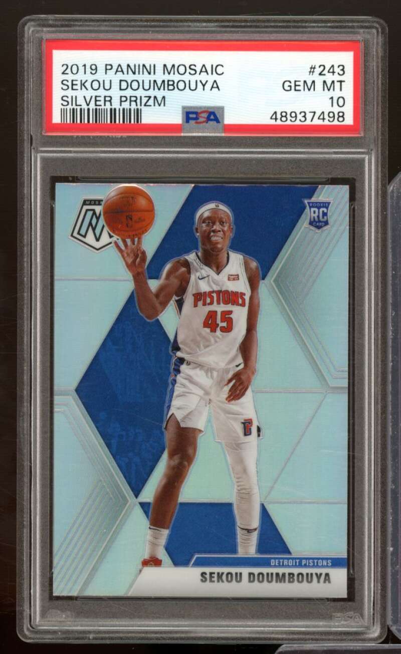 Sekou Doumbouya Rookie Card 2019-20 Panini Mosaic #243 PSA 10 Image 1