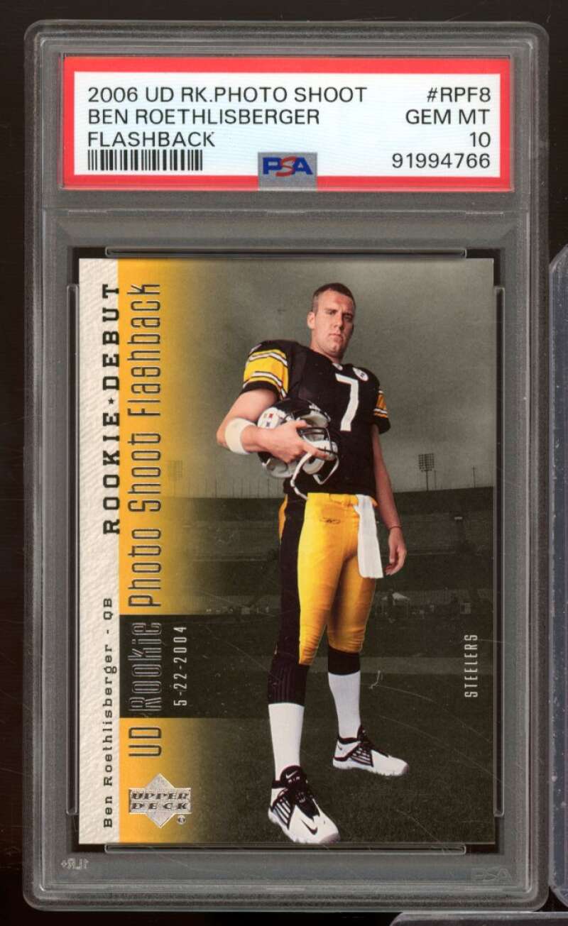 Ben Roethlisberger 2006 Upper Deck Photo Shoot Flashback (pop 5) #RPF8 PSA 10 Image 1