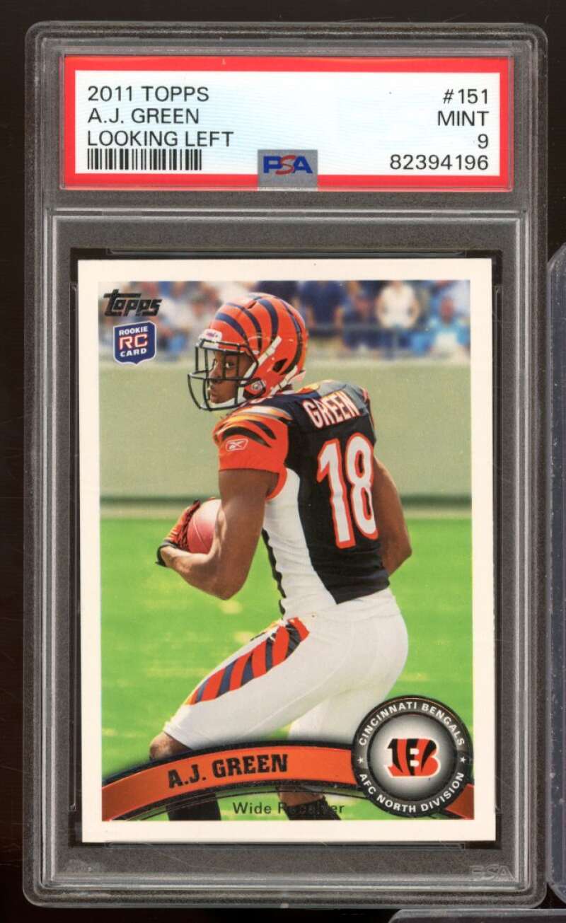 A.J. Green Rookie Card 2011 Topps #151 PSA 9 Image 1