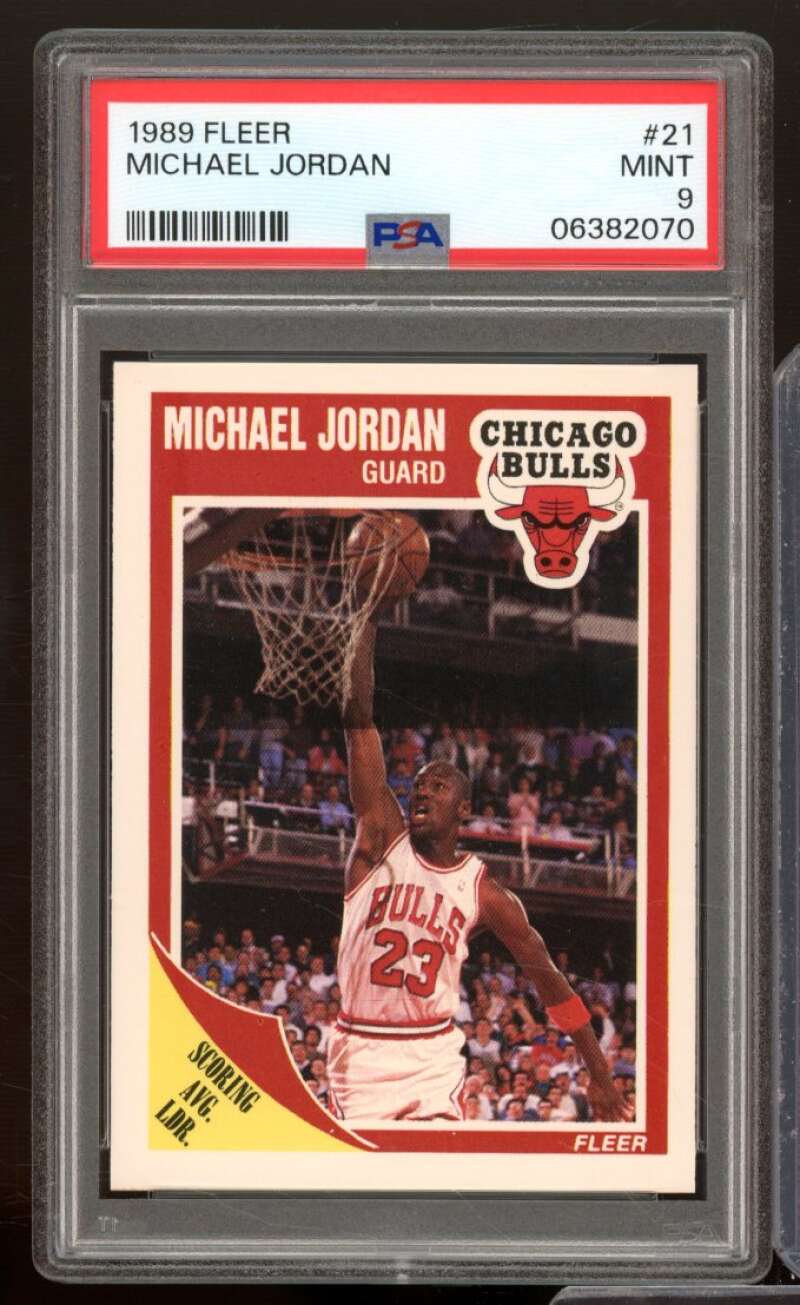 Michael Jordan Card 1989-90 Fleer #21 PSA 9 Image 1