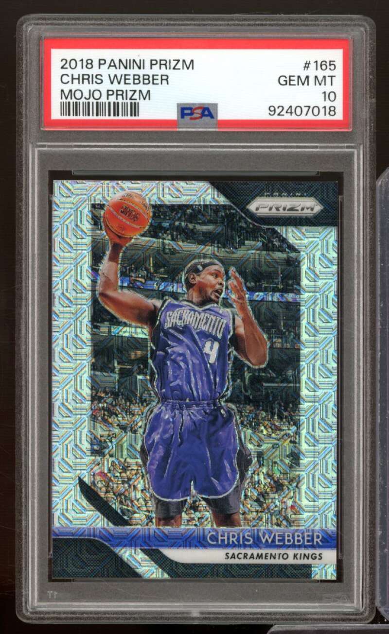 Chris Webber Card 2018-19 Panini Prizm Mojol Prizm (pop 2) #165 PSA 10 Image 1