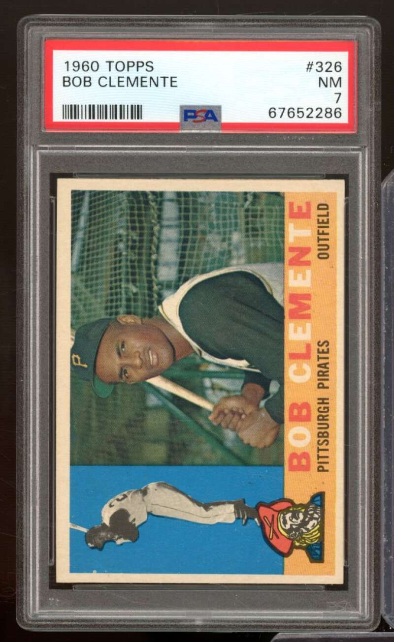 Bob Clemente Card 1960 Topps #326 PSA 7 Image 1