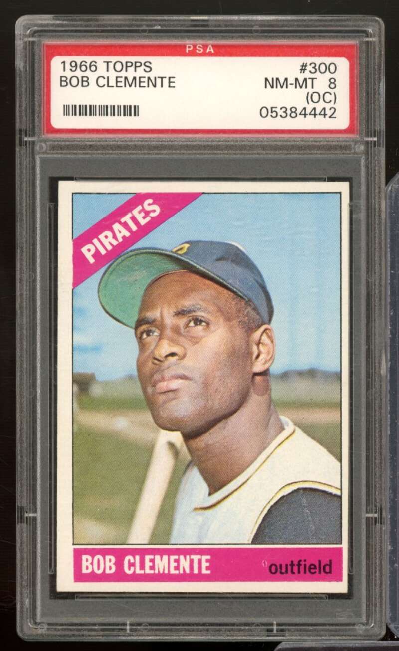 Bob Clemente Card 1966 Topps #300 PSA 8 (OC) Image 1