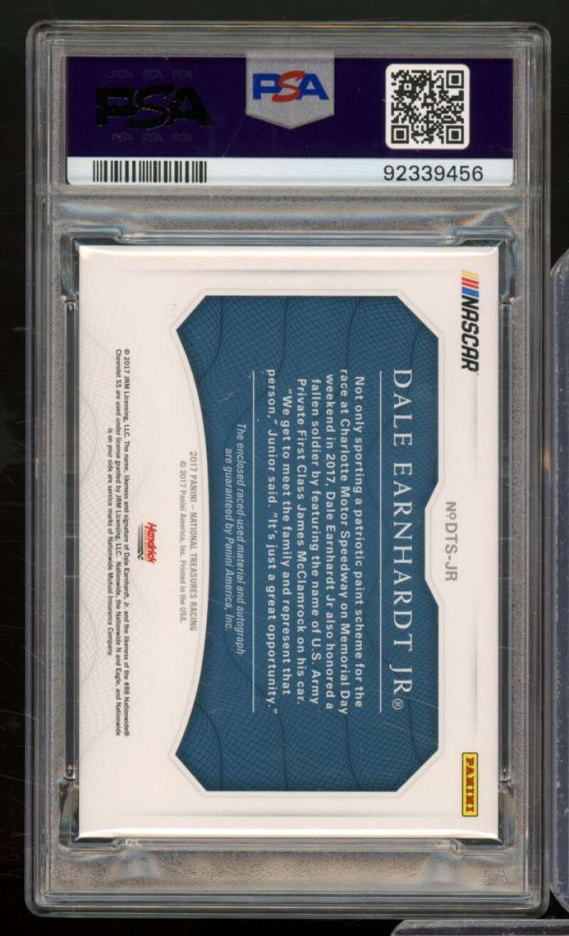 Dale Earnhardt Jr 2017 National Treasures Dual Tire Signature (1 of 5) #Jr PSA 9 Image 2