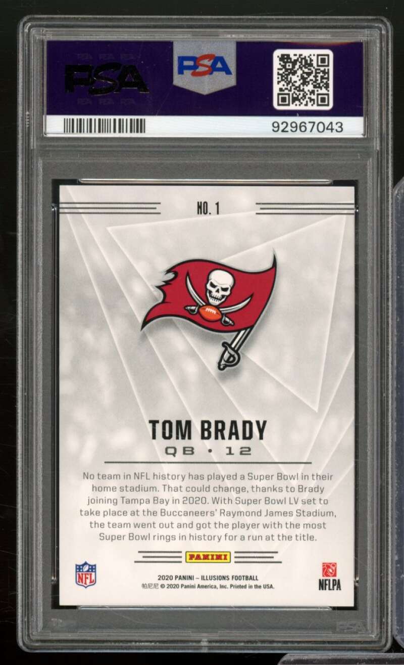 Tom Brady Card 2020 Panini Illusions #1 PSA 10 Image 2