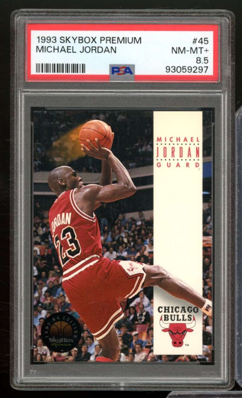 Michael Jordan Card 1993-94 Skybox Premium #45 PSA 8.5 Image 1