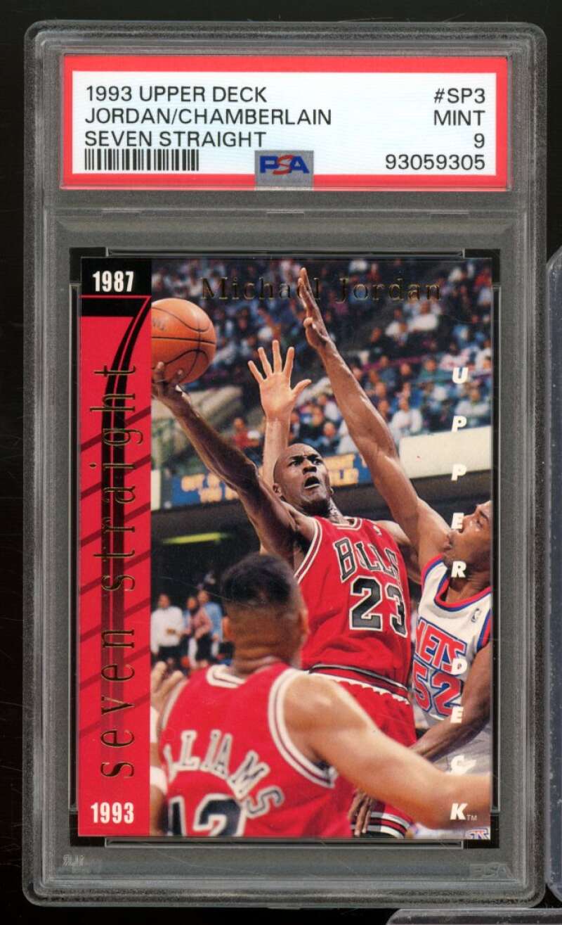 Michael Jordan/Wilt Chamberlain Card 1993-94 Upper Deck #SP3 PSA 9 Image 1